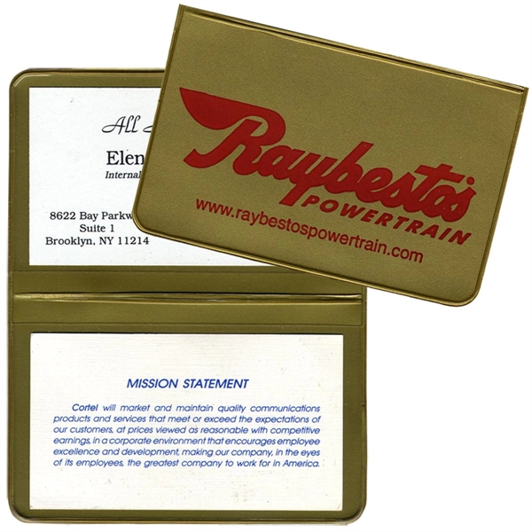 Card Case with 2 clear pockets... from ASI 83770 Royal Industries / The Royal Line