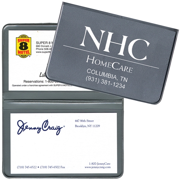 Card Case with 2 clear pockets... from ASI 83770 Royal Industries / The Royal Line