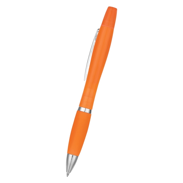 Sleek design highlighter with ballpoint pen.... from ASI 61125 Hit Promotional Products / Hit®