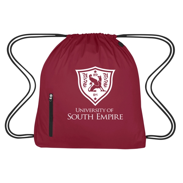High density pongee nylon material drawstring pack.... from ASI 61125 Hit Promotional Products / Hit®