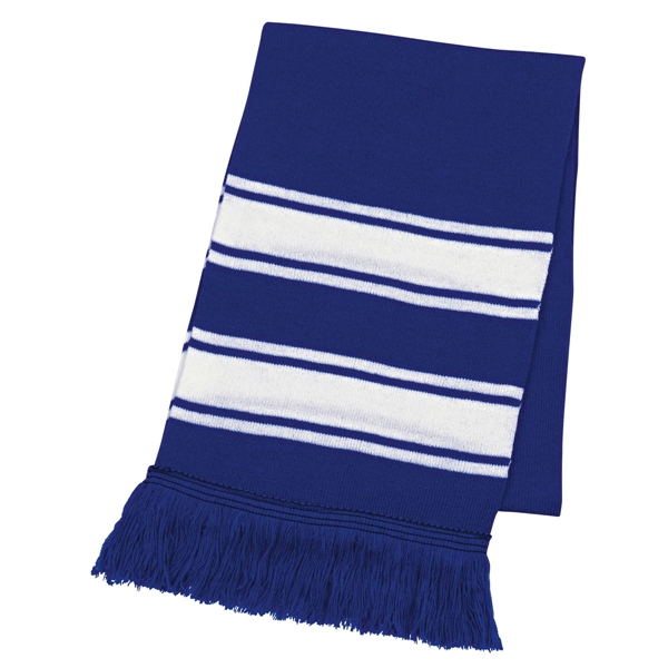 Two Tone Knit Scarf with Fringe.... from ASI 61125 Hit Promotional Products / Hit®