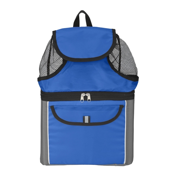 Beach backpack with mesh top compartment and adjustable padded shoulder straps.... from ASI 61125 Hit Promotional Products / Hit®