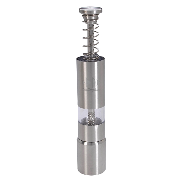 6" spring-action thumb mill grinder for salt or pepper with durable... from ASI 61125 Hit Promotional Products