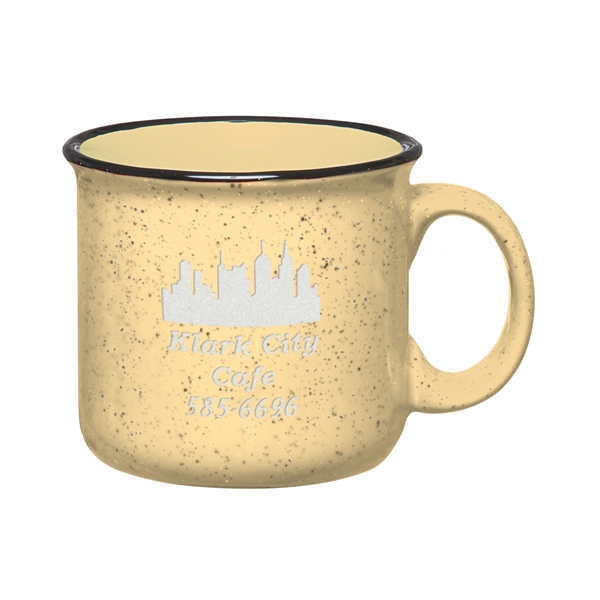 15 oz. ceramic campfire mug with retro granite design.... from ASI 61125 Hit Promotional Products / Hit®