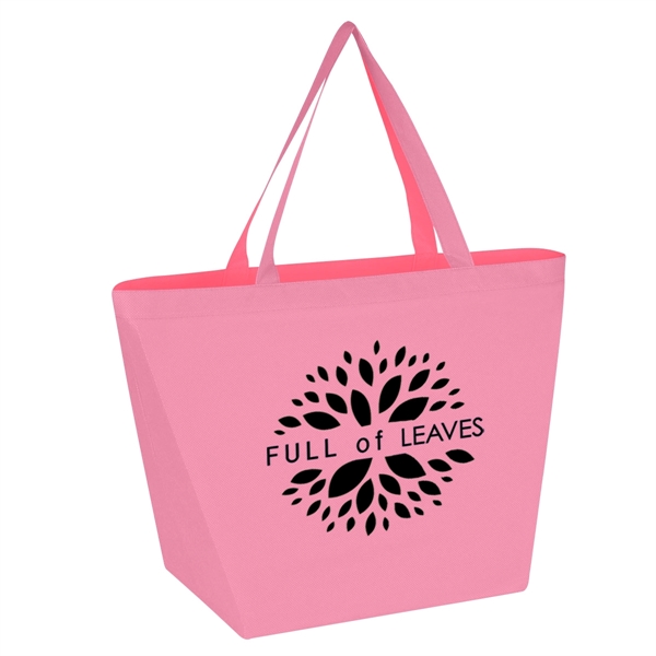 Non-Woven Budget Shopper Tote Bag.  Made of 80 Gram Non-Woven,... from ASI 61125 Hit Promotional Products / Hit®