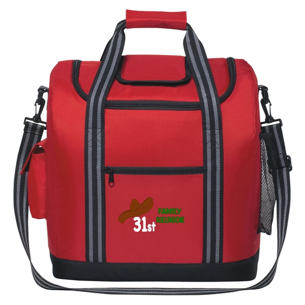 Insulated cooler bag with easy access top compartment.... from ASI 61125 Hit Promotional Products / Hit®