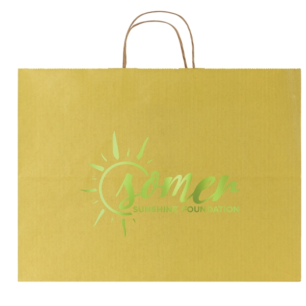 Striped Tinted Kraft Shopping Bags... from ASI 75731 PWS / Pacific Western Sales/Cater Line
