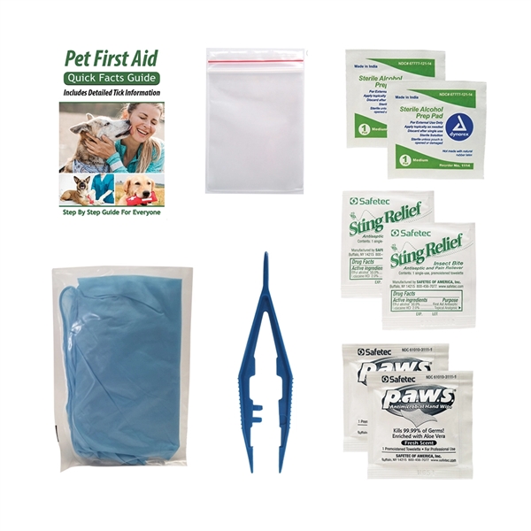 Pet safety and First Aid kit in 6" x 5.25" resealable... from ASI 88060 Snugz/USA Inc / SnugZ USA®