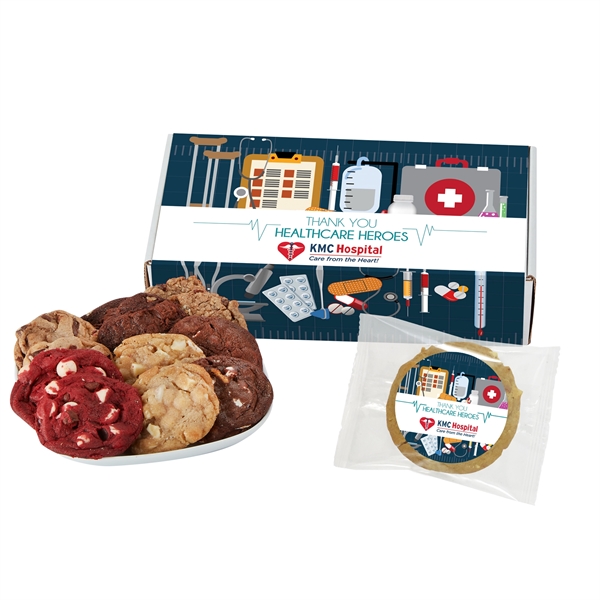Healthcare Heroes Fresh Baked Assorted Cookie Gift Set in Mailer Box... from ASI 71685 Midnite Snax®