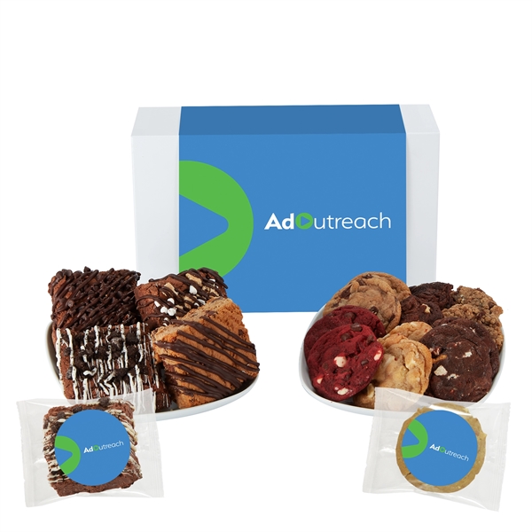 Medium gift box of 24 assorted cookies and brownies.... from ASI 71685 Midnite Snax®