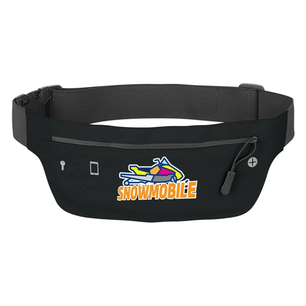 Running Belt Fanny Pack. Lg Zippered Front Pocket. Inside Key Pocket.... from ASI 61125 Hit Promotional Products / Hit®