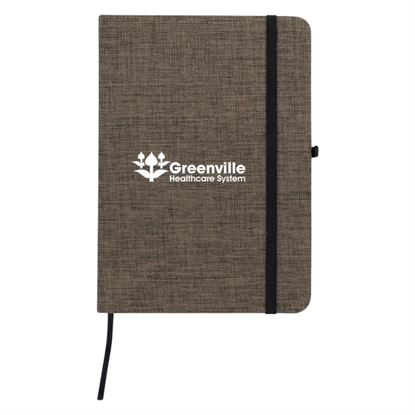 5" x 7" journal with 80 lined pages, a polycanvas cover... from ASI 61125 Hit Promotional Products / Hit®