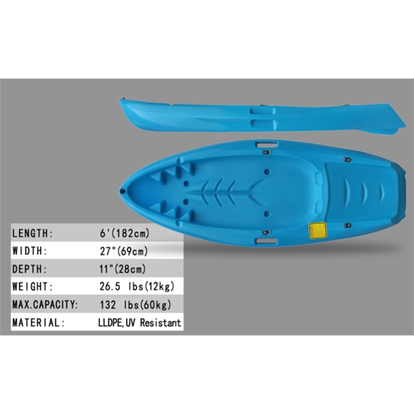 6' Kids Sit on Top Kayak with Paddle... from ASI 72657 Active Life Promo / Active Life Promo