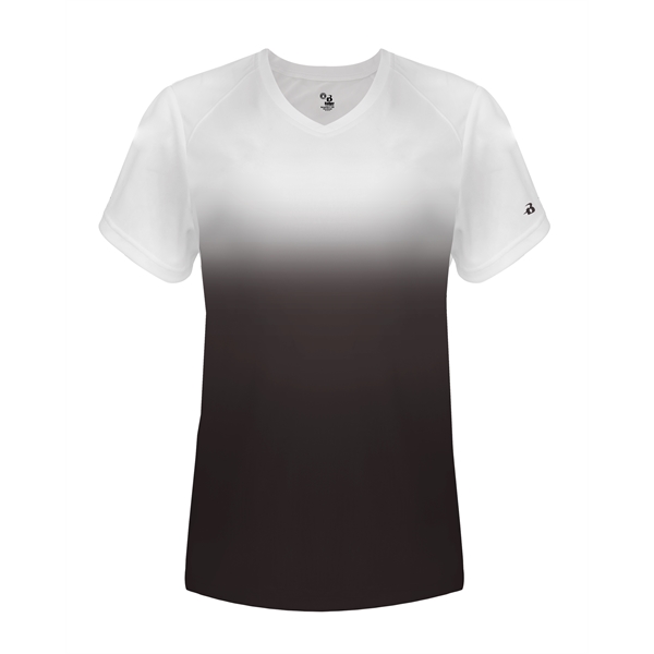 Ombre women's v-neck tee.... from ASI 37461 Augusta Sportswear