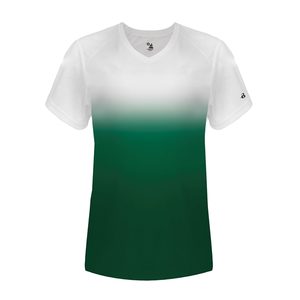 Ombre women's v-neck tee.... from ASI 37461 Augusta Sportswear