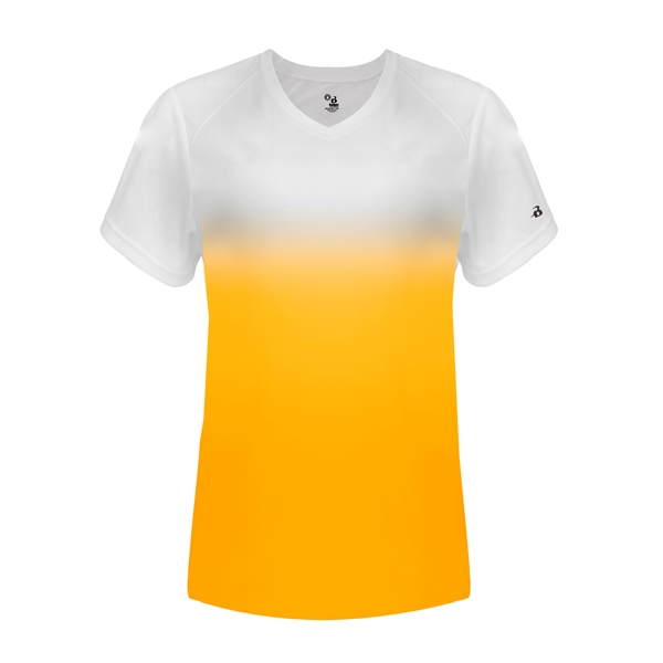 Ombre women's v-neck tee.... from ASI 37461 Augusta Sportswear