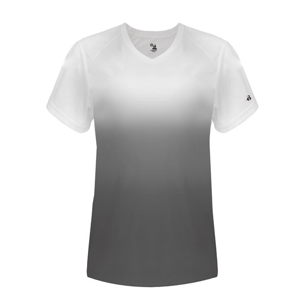 Ombre women's v-neck tee.... from ASI 37461 Augusta Sportswear