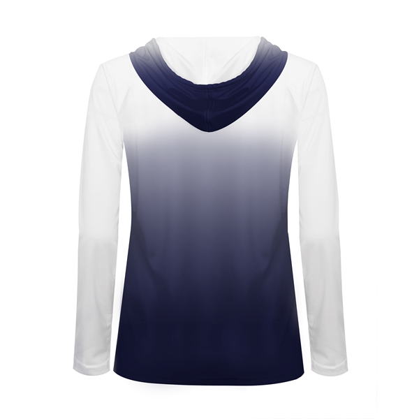 Ombre hood women's tee.... from ASI 37461 Augusta Sportswear