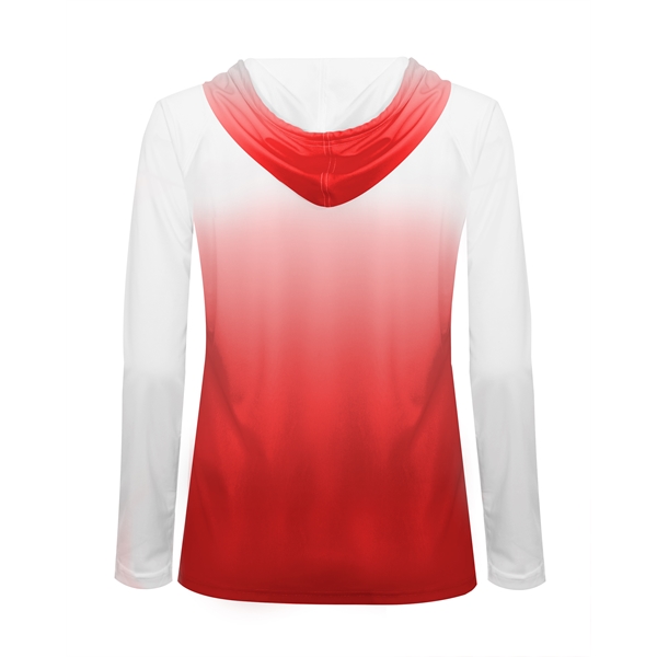 Ombre hood women's tee.... from ASI 37461 Augusta Sportswear