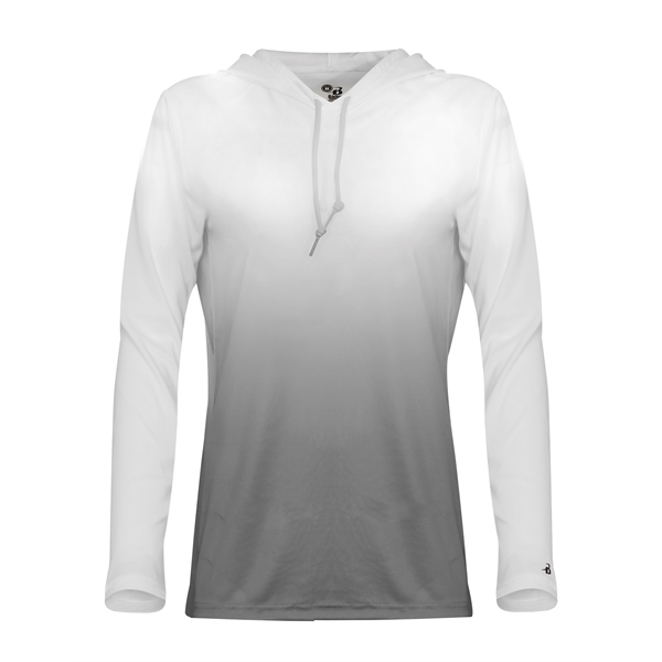 Ombre hood women's tee.... from ASI 37461 Augusta Sportswear