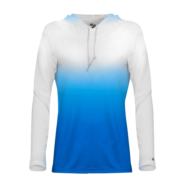 Ombre hood women's tee.... from ASI 37461 Augusta Sportswear