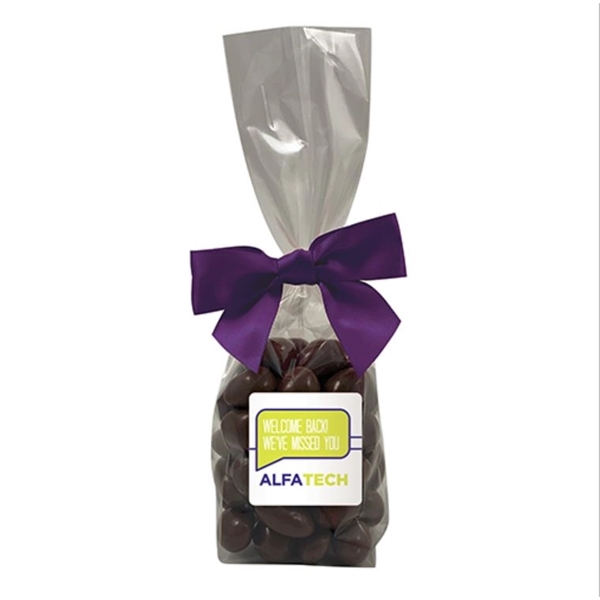 Elegant Mug Stuffer Bag Chocolate Covered Almonds. 7.5 oz.... from ASI 71685 Midnite Snax®