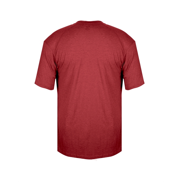 T-shirt with double-needle hem, Badger heat seal logo on left sleeve.... from ASI 37461 Augusta Sportswear
