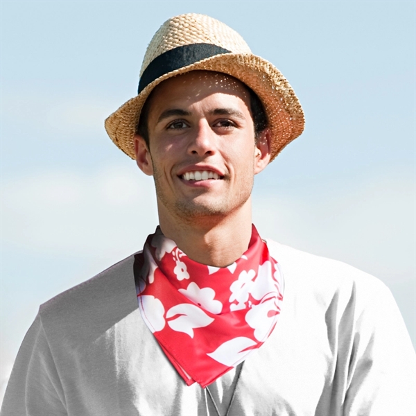 180G elastic polyester stretch bandana with full-color dye sublimated imprint. Free... from ASI 36558 Aprons, Etc.