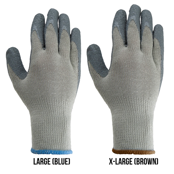 Winter palm dipped gloves, cut, puncture and abrasion-resistant gray rubber palm.... from ASI 62192 Illinois Glove Co / Honest Abe®
