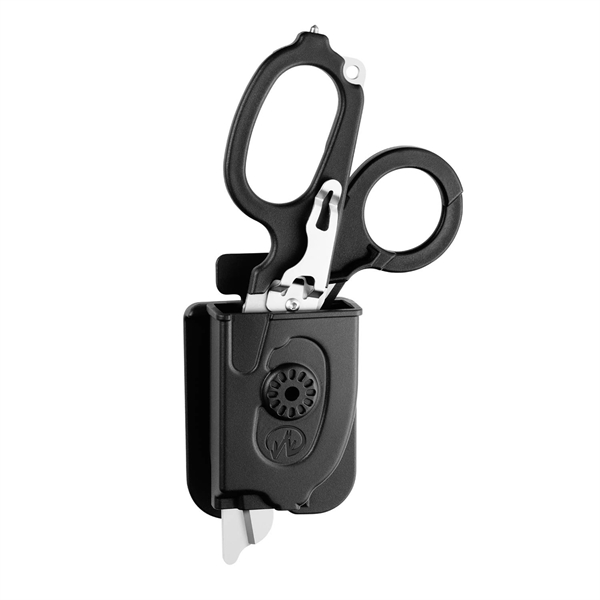 Multifunctional folding medical shears that include strap cutter, ruler, oxygen tank... from ASI 46170 Compass Industries Inc