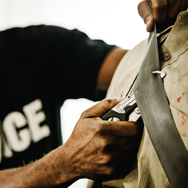 Multifunctional folding medical shears that include strap cutter, ruler, oxygen tank... from ASI 46170 Compass Industries Inc