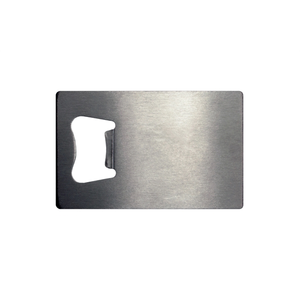 Stainless steel constructed credit card shaped bottle opener... from ASI 99030 Zipline / Zipline®