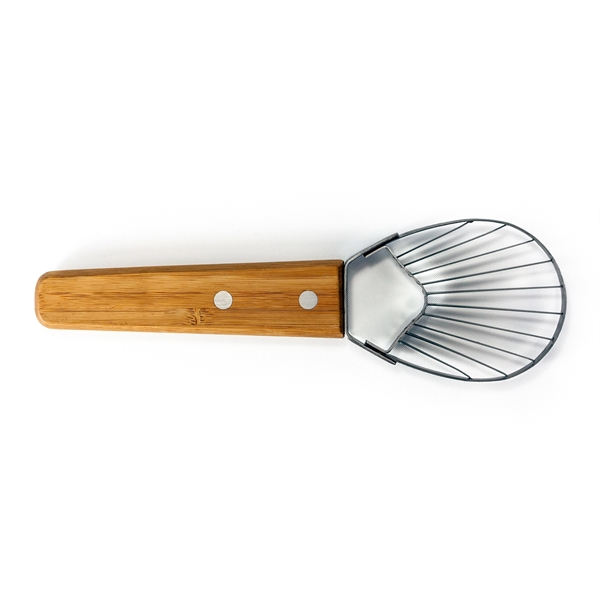 Avocado slicer that features a bamboo handle and durable stainless steel... from ASI 99030 Zipline / Zipline®
