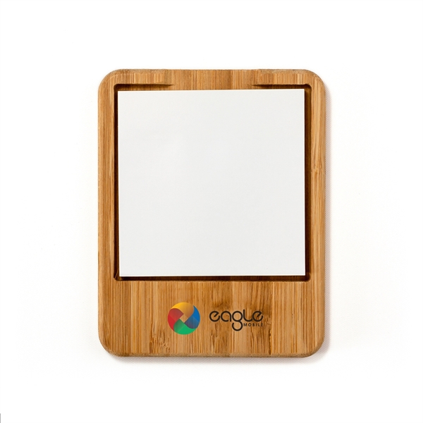 Desk note holder made of eco-friendly bamboo that comes with a... from ASI 99030 Zipline / Zipline®