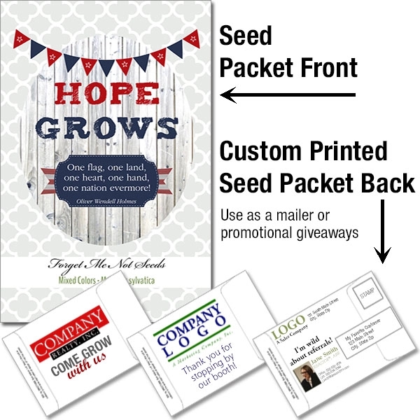 Mailable Seed Packet - Custom Printed Back.... from ASI 46719 Corner Lot Marketing Inc / CLMPromotions