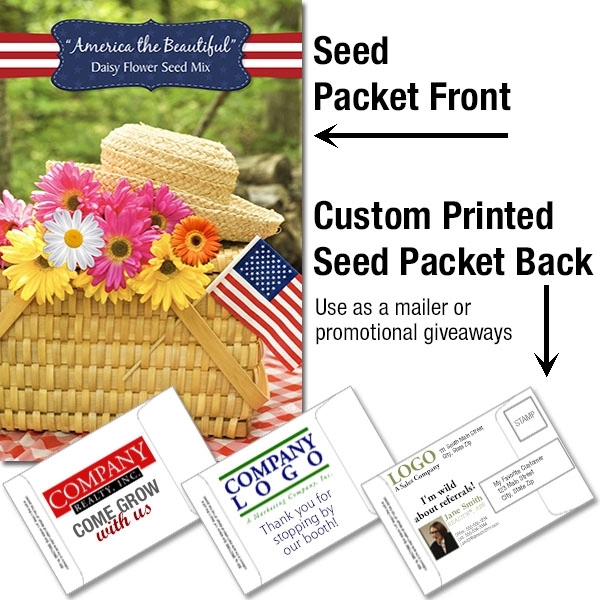 Mailable Seed Packet - Custom Printed Back.... from ASI 46719 Corner Lot Marketing Inc / CLMPromotions