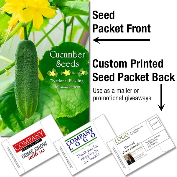 Mailable Seed Packet - Custom Printed Back... from ASI 46719 Corner Lot Marketing Inc / CLMPromotions