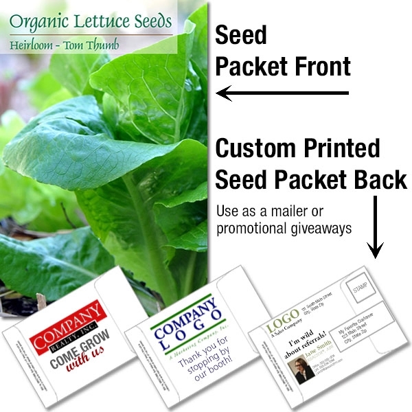 Mailable Seed Packet - Custom Printed Back... from ASI 46719 Corner Lot Marketing Inc / CLMPromotions