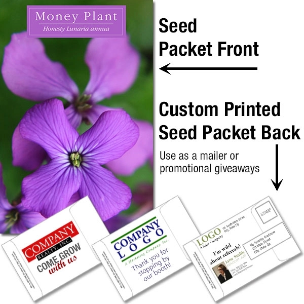 Mailable Seed Packet - Custom Printed Back... from ASI 46719 Corner Lot Marketing Inc / CLMPromotions