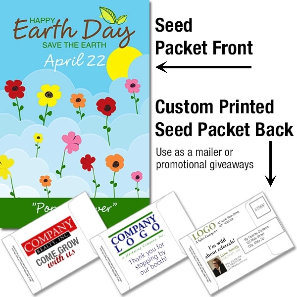 Mailable Seed Packet - Custom Printed Back... from ASI 46719 Corner Lot Marketing Inc / CLMPromotions