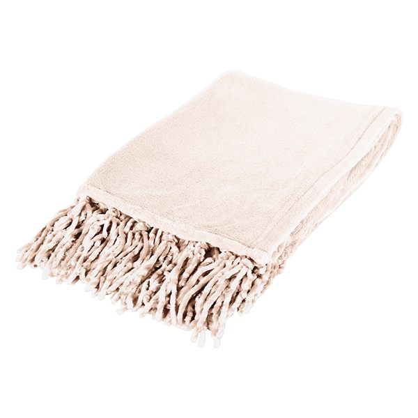Chateau Chenille fringed blanket for adding a decorative accent or keeping... from ASI 61125 Hit Promotional Products / Hit®