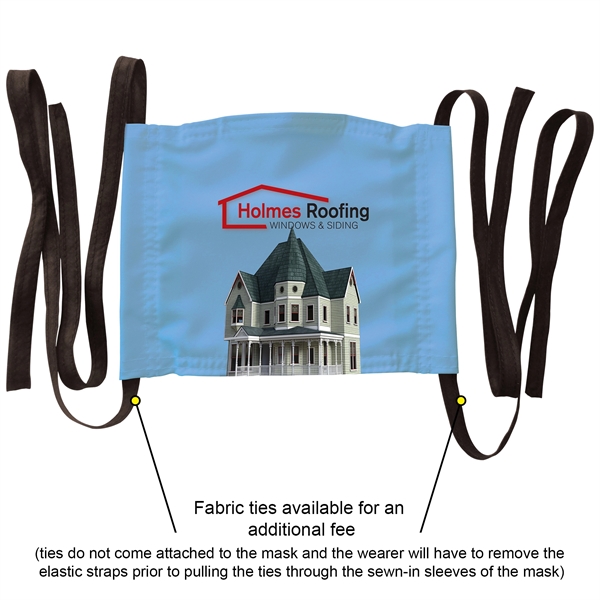 Reusable Premium Custom Fabric 2ply Face Mask is lightweight, breathable &... from ASI 80228 Quinn