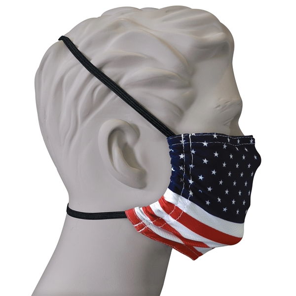 Reusable Microfiber 2ply Face Mask is lightweight, breathable & moisture wicking... from ASI 80228 Quinn