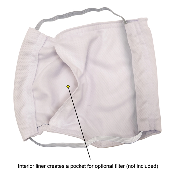 Reusable Microfiber 2ply Face Mask is lightweight, breathable & moisture wicking... from ASI 80228 Quinn