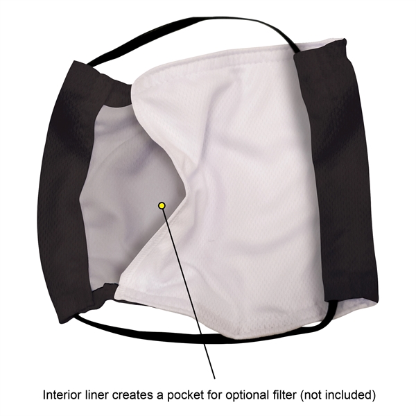 Reusable Microfiber 2ply Face Mask is lightweight, breathable & moisture wicking... from ASI 80228 Quinn