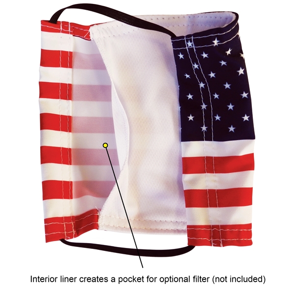 Reusable Premium Fabric 2ply Face Mask is lightweight, breathable & water... from ASI 80228 Quinn