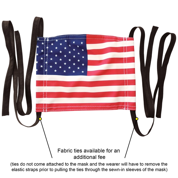 Reusable Premium Fabric 2ply Face Mask is lightweight, breathable & water... from ASI 80228 Quinn