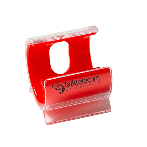 2" x 2 1/4" Contempo acrylic cell phone and device stand.... from ASI 63549 Jornik Manufacturing Corp / Jornik