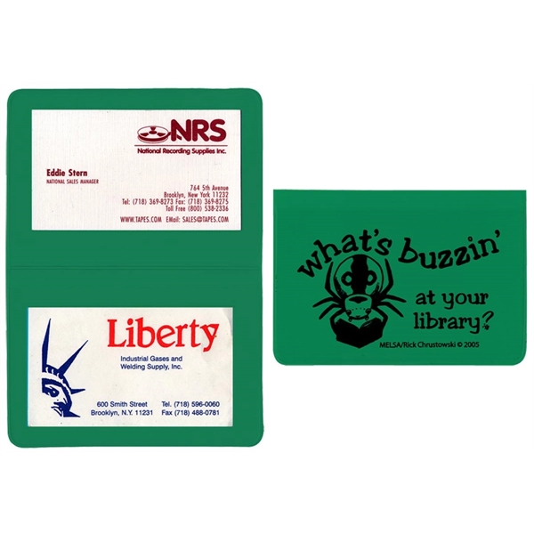 Foldover translucent card case with 2 clear pockets.... from ASI 83770 Royal Industries / The Royal Line