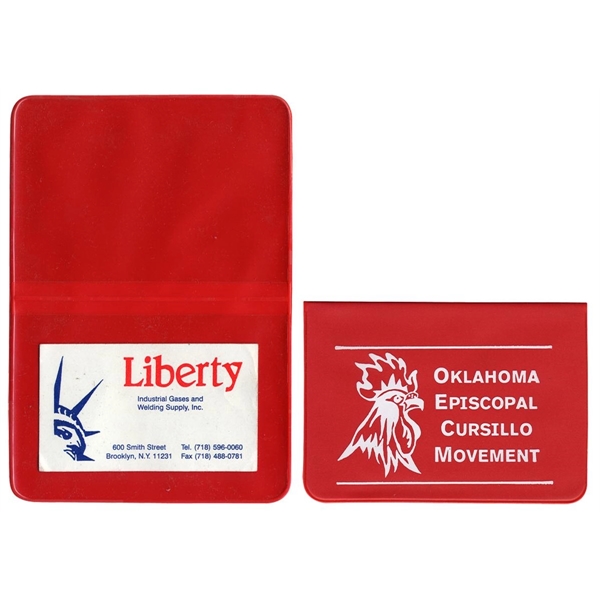 Medium size foldover card case with 2 clear pockets.... from ASI 83770 Royal Industries / The Royal Line